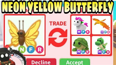 Diamond Griffin. . Neon yellow butterfly adopt me